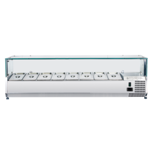 Refrigerated Countertop Display Saladette - 8 x GN 1/3 - Dynasteel