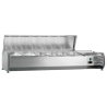 Saladette Šaldytuvas su Nerūdijančio Plieno Dangčiu - 6 x GN 1/3 - Dynasteel