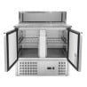 Refrigerated Pizza Counter - 2 Doors - 5 GN 1/6 Pans - Dynasteel