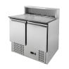 Refrigerated Pizza Counter - 2 Doors - 5 GN 1/6 Pans - Dynasteel