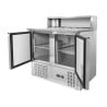 Refrigerated Pizza Counter - 2 Doors - 5 GN 1/6 Pans - Dynasteel