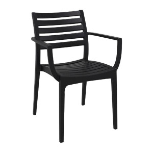 Artemis Siesta black armchairs - Modern design and durability
