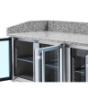 Meuble à Pizza Réfrigéré Compact - 3 Portes Vitrées - Dynasteel