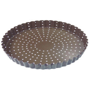Gofruotas perforuotas nelipnus pyrago indas Ø320 mm - Vienodas kepimas