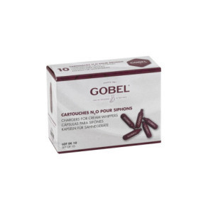 N₂O dujų kasetės - 10 vienetų rinkinys Gobel sifonams