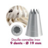 Douille Cannelée Inox 9 Dents Ø19mm Gobel - Profesionali kokybė