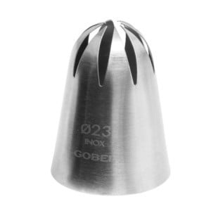 Douille Rose Inox 8 Dents - ⌀23 mm Gobel - Profesionali Konditerija