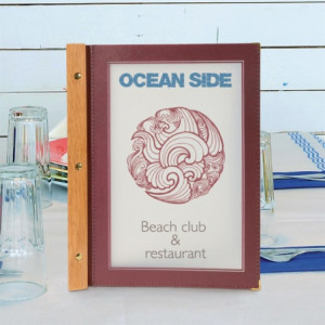 Protège-Menus Rėmelis Medinis A4 Rudas - Securit - Fourniresto