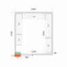 Chambre Froide Positive TEFCOLD 2400 x 2700 - Optimalus išsaugojimas profesionalams.