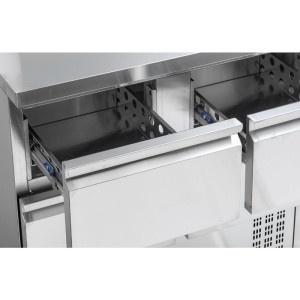 Teigiama šaldymo lentelė - 4 GN 1/2 stalčiai - Dynasteel
