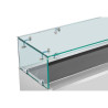 Saladette Šaldytuvas su Stiklu - 9 x GN 1/4 Dynasteel | Kokybė ir Praktiškumas