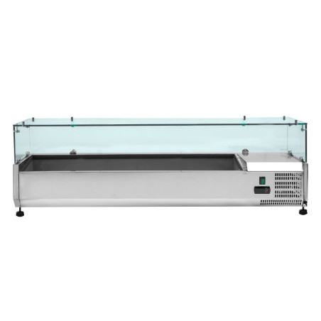 Saladette Šaldytuvas su Stiklu GN 1/3 ir 1/2 - Dynasteel Efektyvus