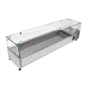 Refrigerated Countertop Display Saladette - 8 x GN 1/3 - Dynasteel