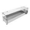 Saladette Šaldytuvas su Stiklu - 8 x GN 1/3 - Dynasteel