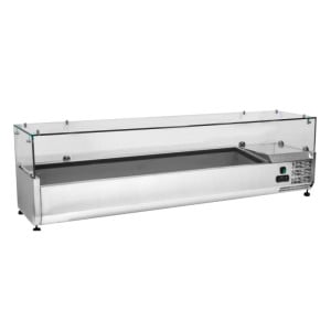 Refrigerated Countertop Display Saladette - 8 x GN 1/3 - Dynasteel