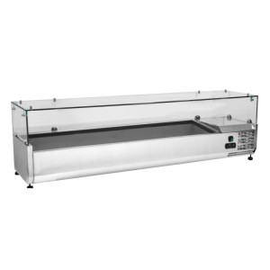 Saladette Šaldytuvas su Stiklu - 8 x GN 1/3 - Dynasteel