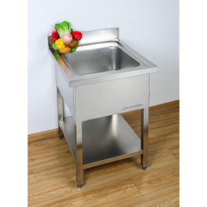 Plienas 1 Bakas su Atlošu ir Lentyna - L 600 x P 700 mm - Dynasteel