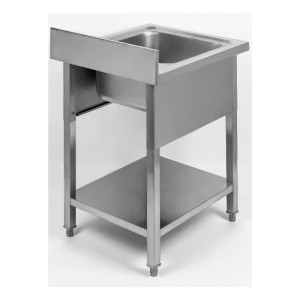 Plienas 1 Bakas su Atlošu ir Lentyna - L 600 x P 700 mm - Dynasteel