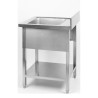 Plienas 1 Bakas su Atlošu ir Lentyna - L 600 x P 700 mm - Dynasteel