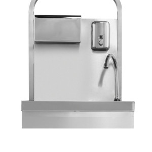 Foot-Operated Hand Wash with Soap and Paper Dispenser - Dynasteel