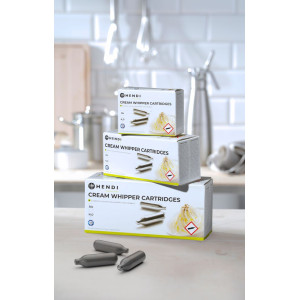 Whipped cream dispenser cartridges - Pack of 50 - Brand HENDI - Fourniresto
