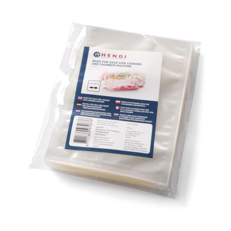 Smooth Sous Vide Cooking Bags 350 x 250 mm - Pack of 100 Smooth Sous Vide Cooking Bags 350 x 250 mm - Pack of 100