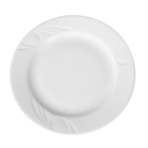 Plokščias porcelianinis Karizma lėkštė - 160 mm skersmens