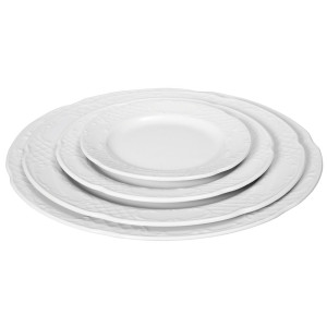 Plokščioji porceliano lėkštė Flora - 270 mm skersmens