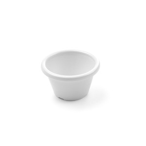 Ivory spalvos plastikiniai ramekinai - 12 vnt.