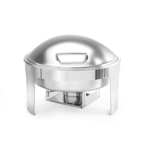 Chafing dish apvalus satino apdaila - Prekės ženklas HENDI - Fourniresto