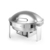 Chafing dish apvalus satino apdaila - Prekės ženklas HENDI - Fourniresto