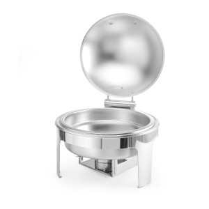 Chafing dish apvalus satino apdaila - Prekės ženklas HENDI - Fourniresto