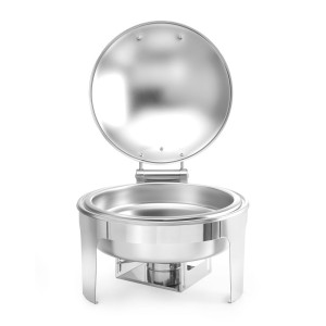 Chafing dish apvalus satino apdaila - Prekės ženklas HENDI - Fourniresto
