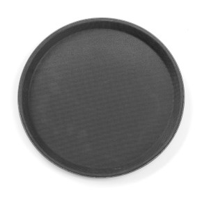 Apskritas polipropileno stalviršis - juodas - 280 mm skersmens - HENDI prekės ženklas