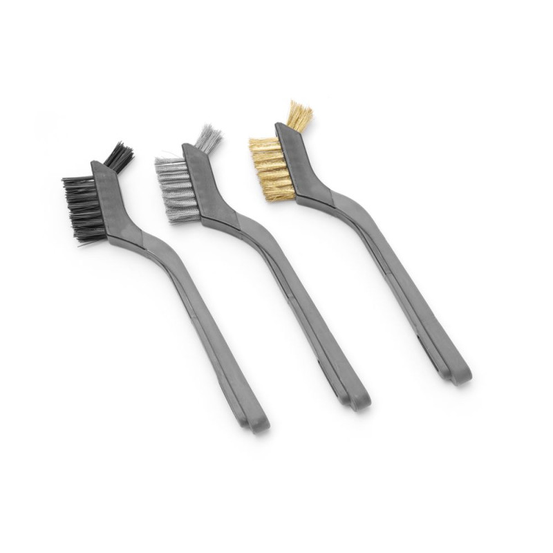 Set of narrow metal brushes - 3 pieces - Brand HENDI - Fourniresto Set of narrow metal brushes - 3 pieces - Brand HENDI - Fourniresto