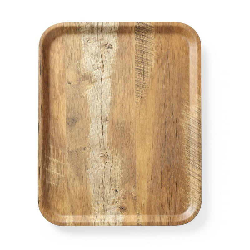 Plateau de Service en Mélamine Imprimé Bois - 430 x 330 mm Plateau de Service en Mélamine Imprimé Bois - 430 x 330 mm