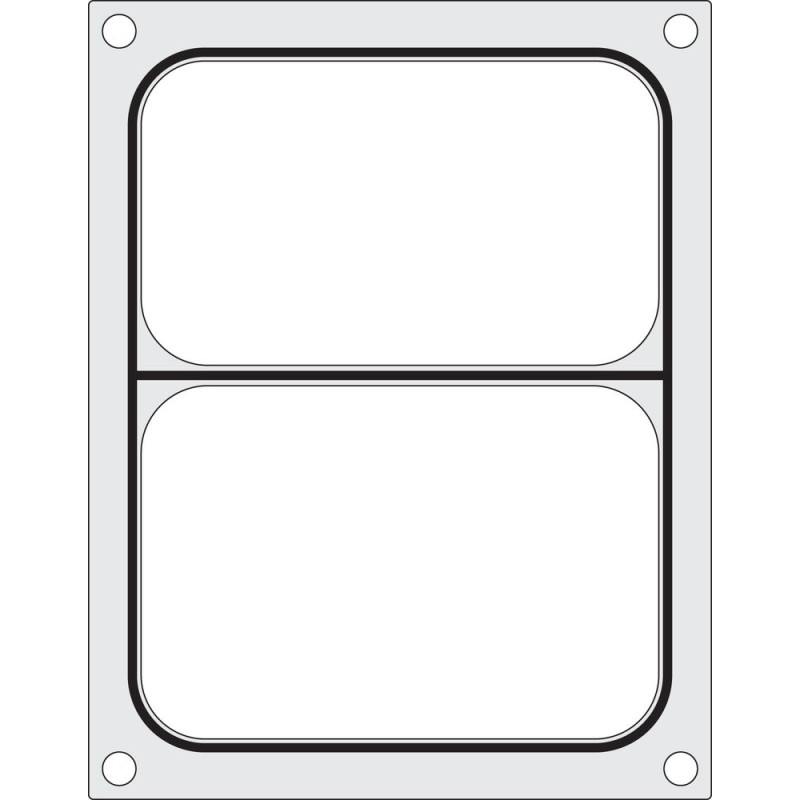 Matrice de Scellage pour Scelleuse Manuelle - 2 Compartiments - Hendi Matrice de Scellage pour Scelleuse Manuelle - 2 Compartiments - Hendi