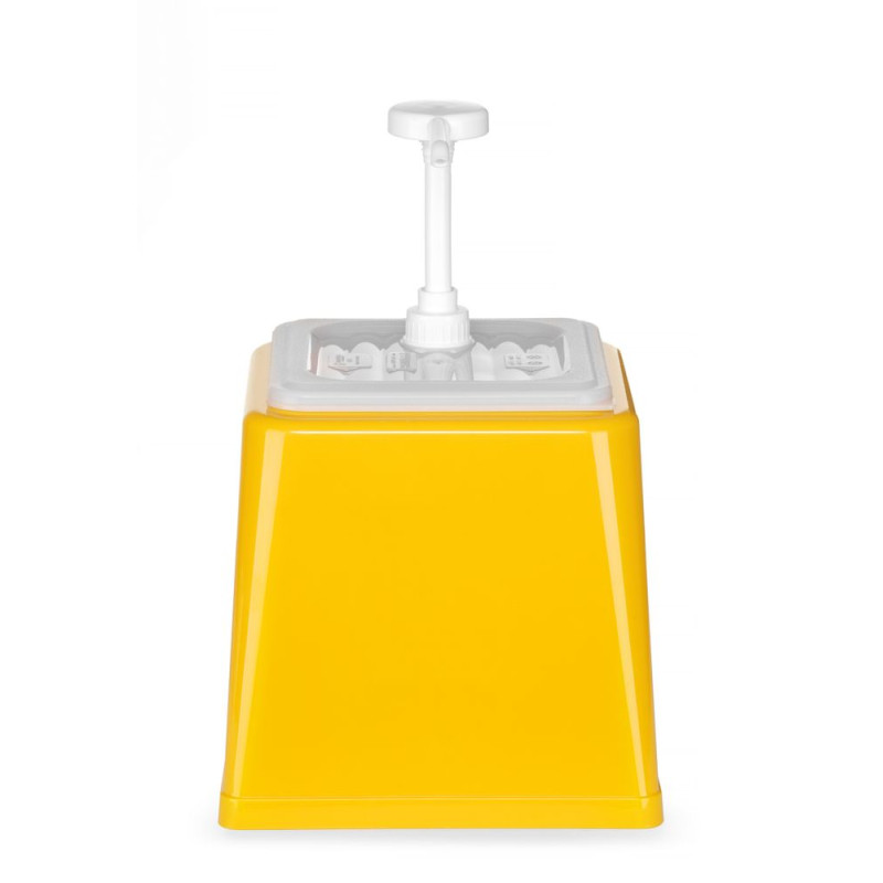 Sauce Dispenser with Pump - Yellow - 2.5 L - Hendi Sauce Dispenser with Pump - Yellow - 2.5 L - Hendi