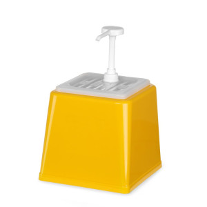 Pomidorų padažo dozatorius su pompa - Geltona - 2,5 L - Hendi