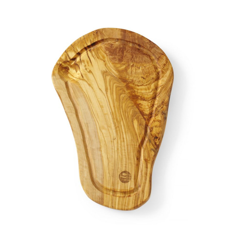 Planche à Découper avec Rigole en Bois d'Olivier - 300 x 210 mm - Hendi Planche à Découper avec Rigole en Bois d'Olivier - 300 x 210 mm - Hendi