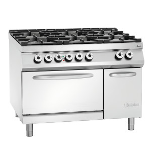 Krosnis Serija 900 - 6 gyvos ugnys Bartscher