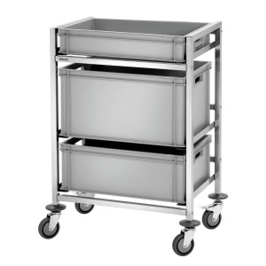 Storage trolley for Euro containers