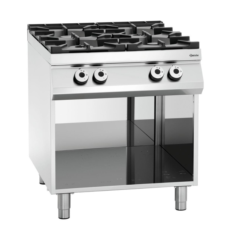 4-burner stove series 900 - Open Base from the brand Bartscher 4-burner stove series 900 - Open Base from the brand Bartscher