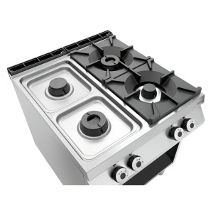 4-burner stove series 900 - Open Base from the brand Bartscher
