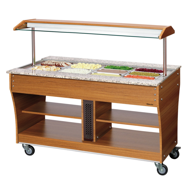Bartscher Hot Buffet Trolley - GN 1/1 Hygiene and Mobility Bartscher Hot Buffet Trolley - GN 1/1 Hygiene and Mobility