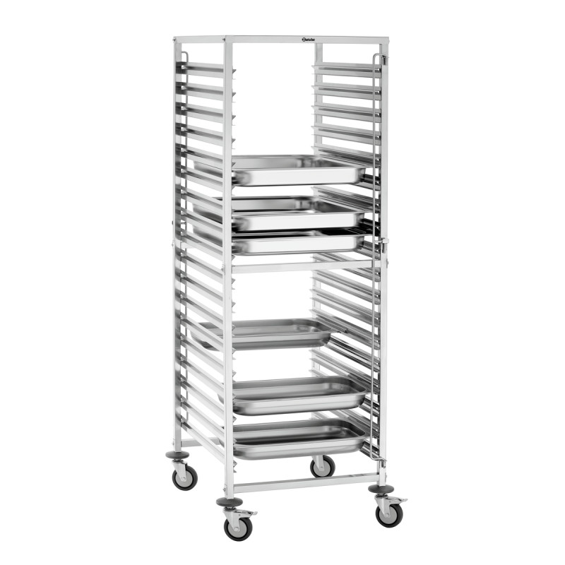 Chariot Gastronorm AGN1800-2/1 Bartscher en Acier Inoxydable - Robuste et Spacieux Chariot Gastronorm AGN1800-2/1 Bartscher en Acier Inoxydable - Robuste et Spacieux