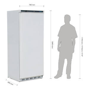 Armoire Réfrigérée Positive Blanche - 600 L - FourniResto