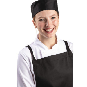 Virtuvės kalotas juodas iš polikotono - dydis L 61 cm - Whites Chefs Clothing - Fourniresto