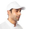 Balta beisbolo kepurė su reguliuojamu dirželiu - universalaus dydžio - Whites Chefs Clothing - Fourniresto