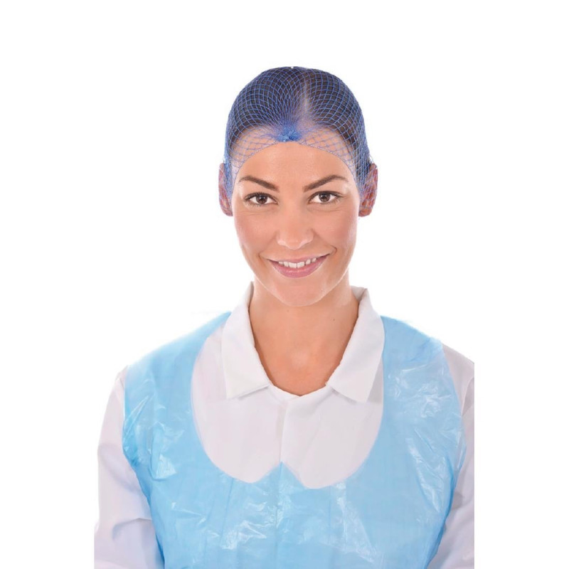 Blue Hairnets - One Size - Pack of 50 - FourniResto - Fourniresto Blue Hairnets - One Size - Pack of 50 - FourniResto - Fourniresto